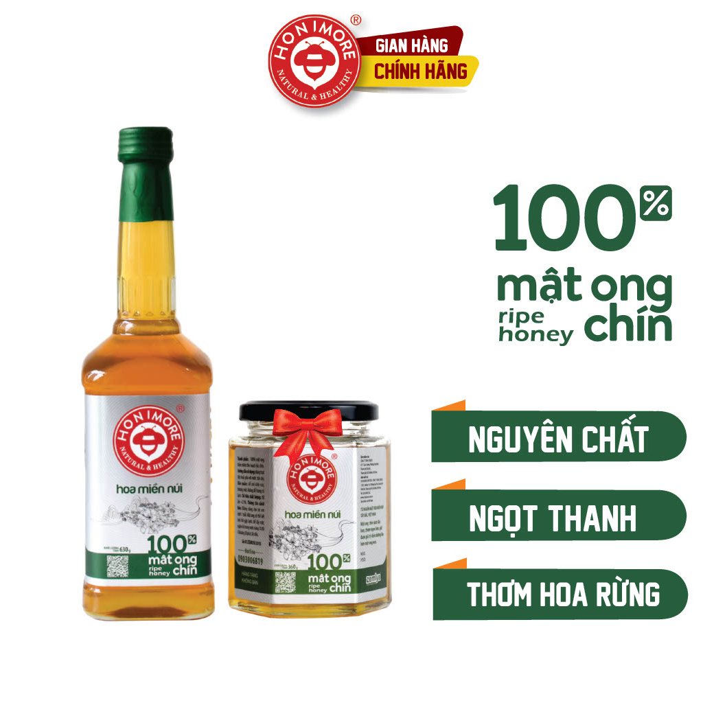Ảnh Mật ong chín Honimore Hoa Miền Núi 630g - tặng hũ 360g 1