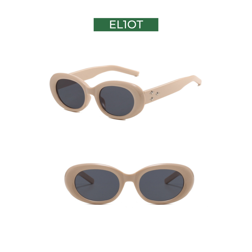 Kính râm bầu dục ELIOT Eyewear tròng kính chống tia cực tím UV400 kiểu dáng thời trang phù hợp với cả nam và nữ 20320