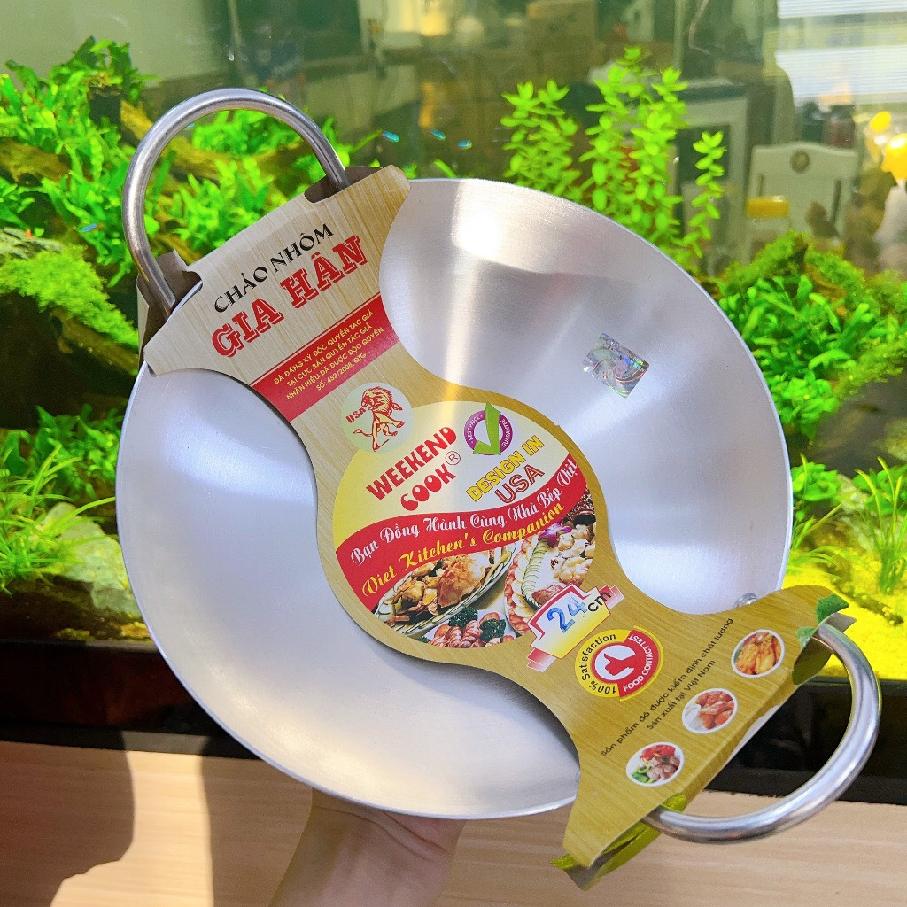 Chảo NHÔM sâu lòng 2 quai GIA HÂN - Chảo NHÔM 2 quai size 16cm đến 30cm