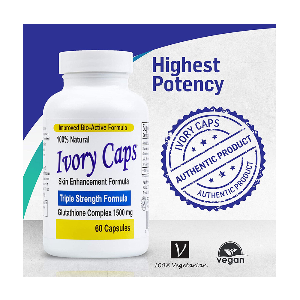ivory caps glutathione 3000mg Viên uống giúp làm trắng da Glutathione Complex 1500mg Ivory Caps - 60 viên