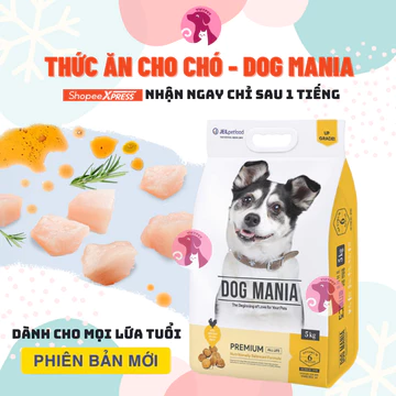 [5kg] HẠT CHO CHÓ DOG MANIA - Dành cho mọi lứa tuổi (HÀN QUỐC) (thức ăn khô,thức ăn hạt, cám chó)