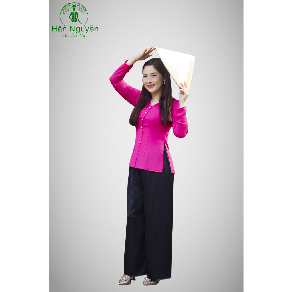 B.A29 - Áo Lẻ Voan Cổ Tim - Hân Nguyễn Áo Bà Ba