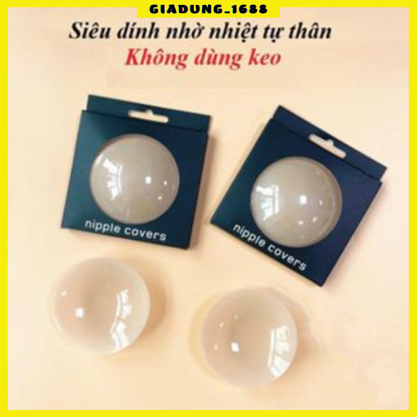 Miếng dán ngực silicon nhiệt tự thân ko keo dán siêu mỏng tàng hình (   hot)