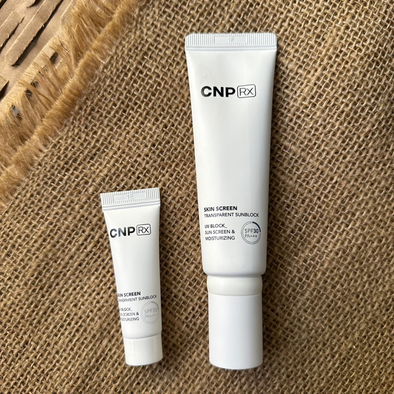 Tách set - Kem chống nắng cnp rx skin screen transparent sunblock uv block  sun screen mosturing spf30 pa+++ | Shopee Việt Nam