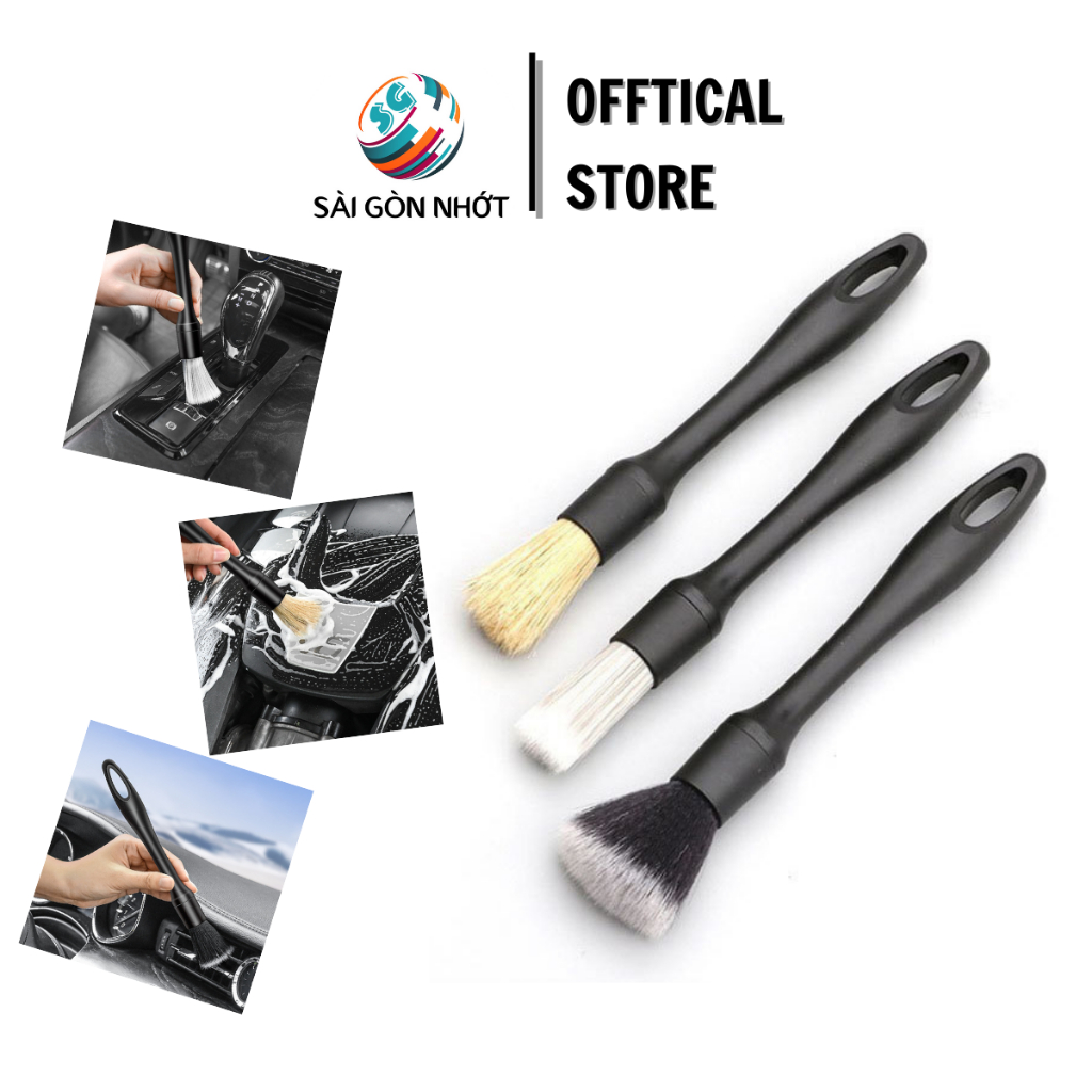 COMBO 3 Cọ Rửa Xe Rửa Chi Tiết Xe Máy Xe Ôtô Chuyên Nghiệp - Chất Liệu ...
