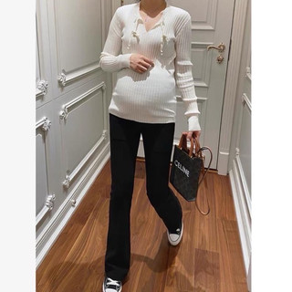 Quần bầu dài ống loe umi hàn, tôn dáng siêu xinh cho Mom