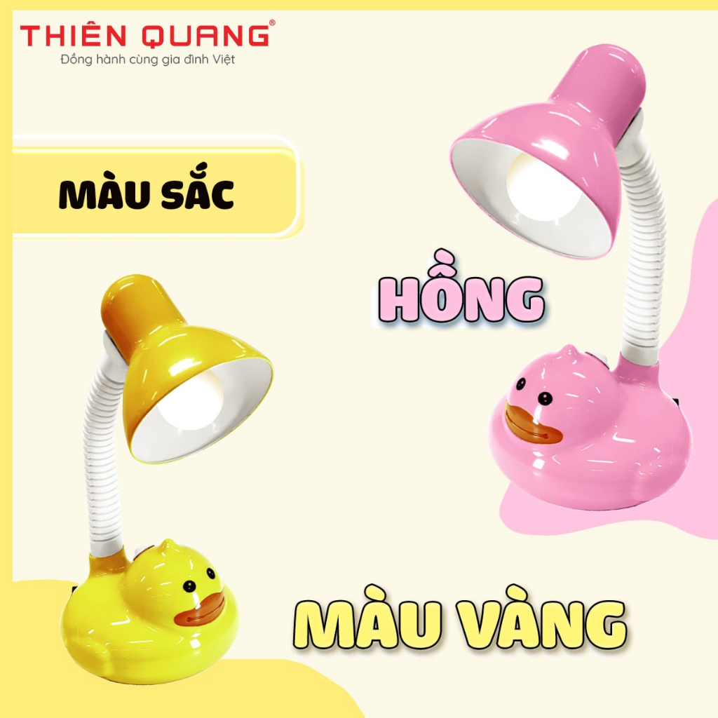 Đèn bàn học sinh chống cận hình con vịt, bảo vệ mắt giúp bé chăm học, tặng kèm bình nước đi học