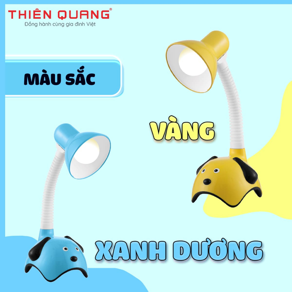 Đèn bàn học sinh chống cận hình cún sáng tạo, tiết kiệm điện