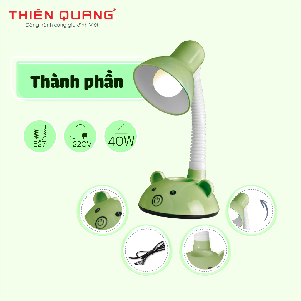 Đèn bàn chống cận hình gấu dễ thương dành cho học sinh TQ-985
