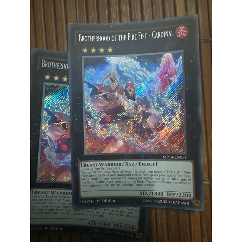 Yu-Gi-Oh! Karte – Brotherhood Of The Fire Fist - Cardinal (MP14-EN031) – Secret Rare, 1st Edition