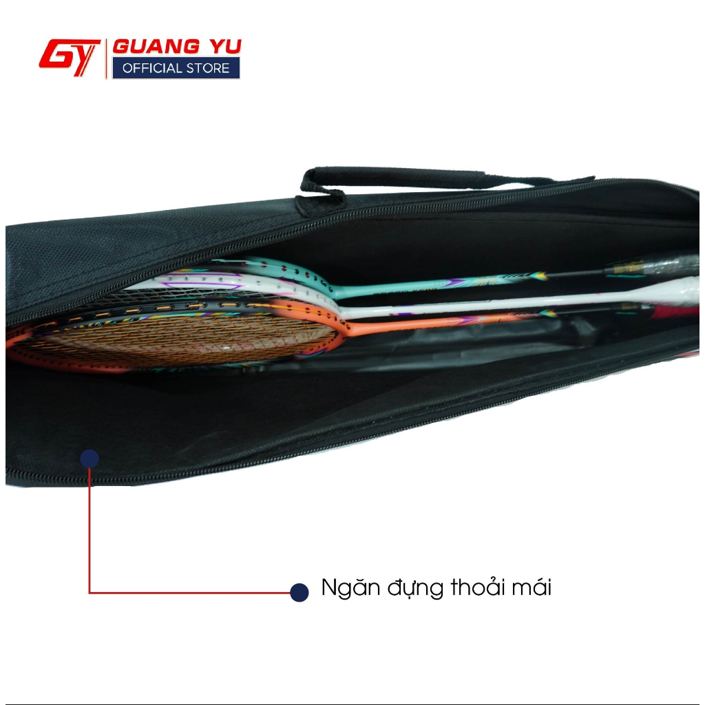 Ảnh Túi Đựng Vợt Cầu Lông Kuno 1 Ngăn Lớn, Chống Thấm Nước 3