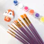 Bộ 10 Cọ Vẽ Màu Nước Cơ Bản Cán Nhựa Đầu Cọ Bằng Sợi Nylon HUNGACOLOR