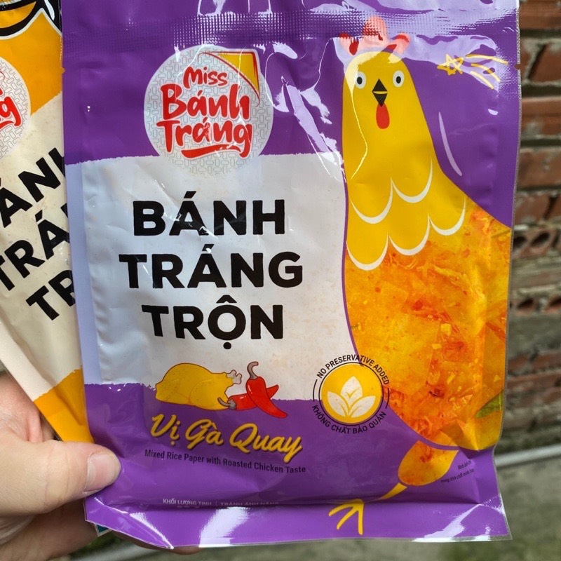Set 10 Gói Miss Bánh Tráng 6 Vị, Bánh Tráng Trộn Vị Tôm - Bò - Gà - Rong Biển - Phô Mai - Chanh Xả - Đồ Ăn Vặt Hot