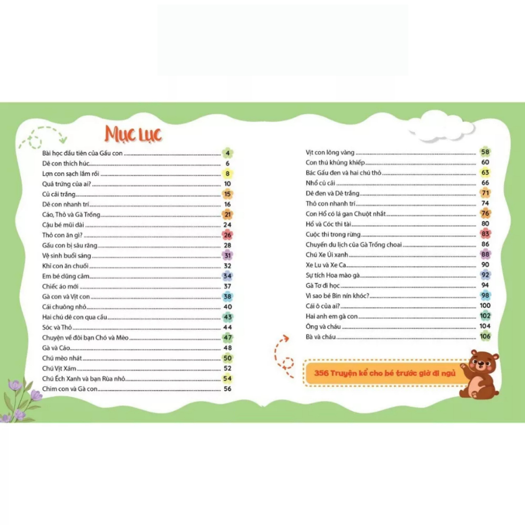 Ảnh Sách - 365 Truyện Kể Cho Bé Trước Giờ Đi Ngủ - Phát Triển IQ và EQ Cho Bé từ 2 tuổi - Sanbooks 4