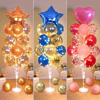 Trụ bong bóng cao 1,6 mét 19 nhánh siêu đẹp phụ kiện trang trí tiệc party, sinh nhật - YẾN NHI SHOP