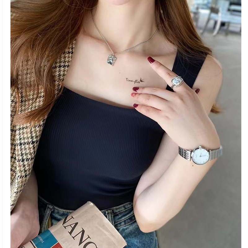 Áo Croptop Nữ Áo Bra Nữ Chất Liệu Su Đúc Gân Tăm Bản To Cổ Vuông Có Mút Nhiều Size LAS003