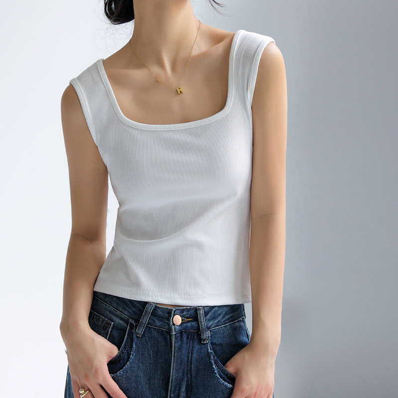 Áo Hai Dây Nữ Cotton Croptop Trẻ Trung, Áo Tanktop Nữ Dáng Ôm Co Giãn Mặc Đi Chơi Đi Tập LAS010