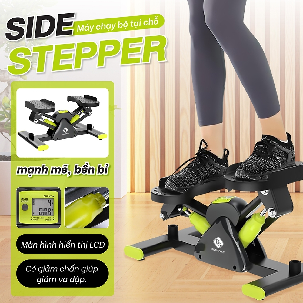 Ảnh B&G Máy chạy bộ SIDE STEPPER Máy Chạy Bộ Tại Chỗ, Máy tập cầm tay máy tập chạy bộ 1