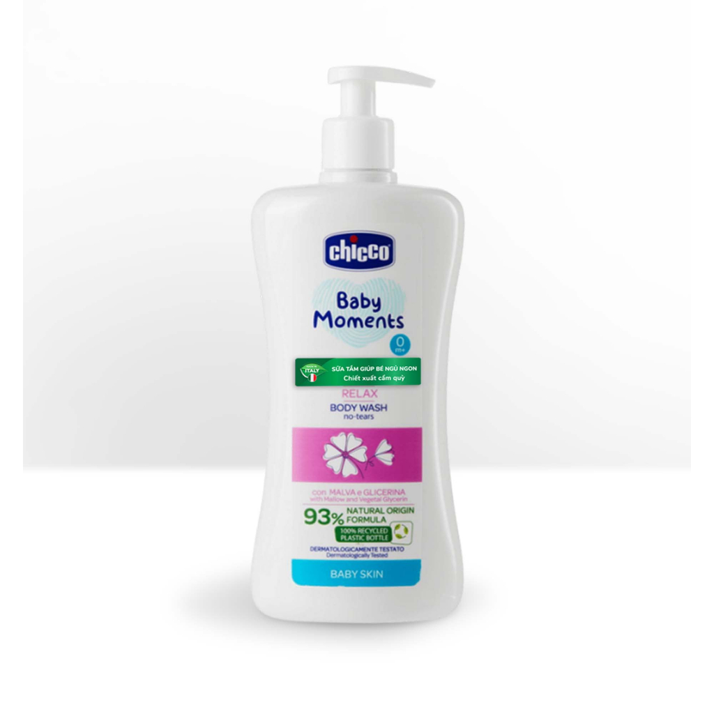 Sữa tắm thư giãn, không cay mắt bé Chicco 0M+ 500ml