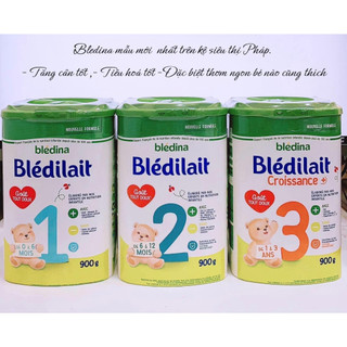Sữa bột Bledilait Bledina Pháp số 1, 2, 3 hộp 400g, 900g cho bé phát triển toàn diện