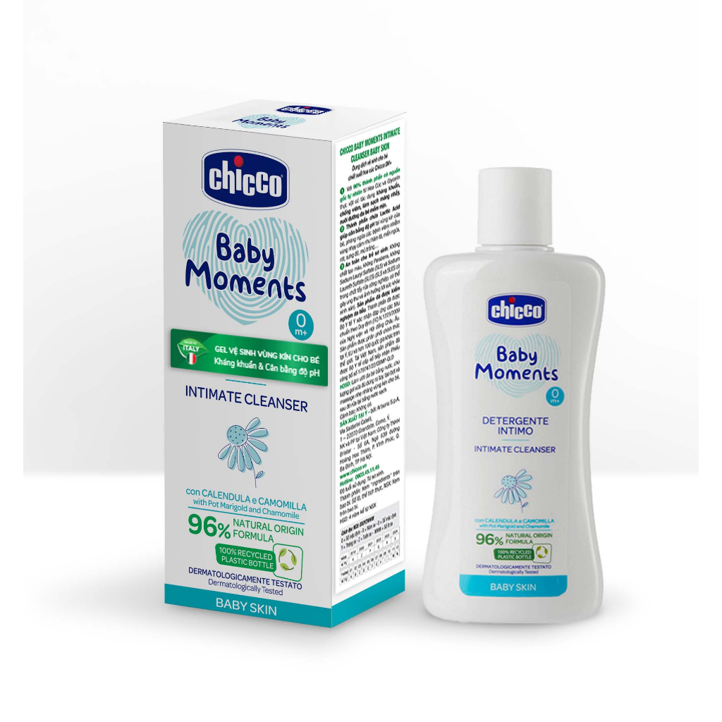 Gel vệ sinh Chicco cho bé chiết xuất Hoa cúc Chicco 0M+