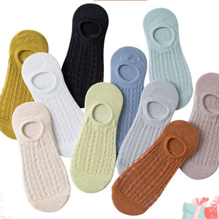 Tất cổ ngắn, tất llười nữ, vớ cổ ngắn điều hòa không khí dễ thương phong cách Hàn Quốc set 10 đôi