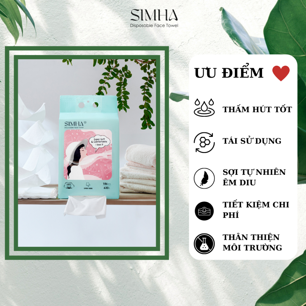 Khăn Tiêu Chuẩn - Khăn giấy ướt SIMHA