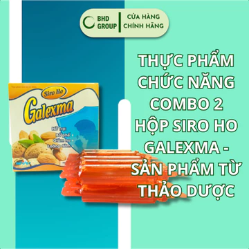 THỰC PHẨM CHỨC NĂNG COMBO 2 HỘP SIRO HO GALEXMA - SẢN PHẨM TỪ THẢO DƯỢC