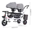 Xe đẩy đôi 3 bánh cho bé bé ghế xoay 360 độ -Bánh giảm xóc Titan-Phiên bản mới siêu nhẹ