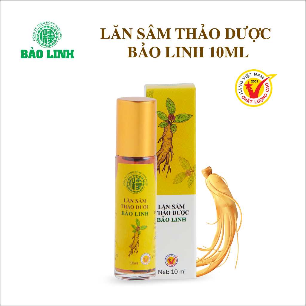 Dầu Lăn Sâm Thảo Dược Bảo Linh 10ml - Xoa bóp, massage ngoài da giúp bạn cảm thấy thoải mái, dễ chịu