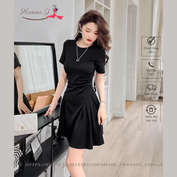 Đầm nữ xinh tay ngắn BODY ôm dáng phong cách sexy BB2 Váy nữ xinh body chất liệu Lụa Twill mềm mại thoáng mát