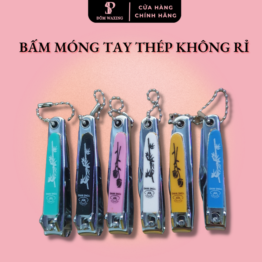 [3in1] Bấm Móng Tay Inox ĐỐM WAXING Đa Năng Khui Bia Có Móc Treo Khoá