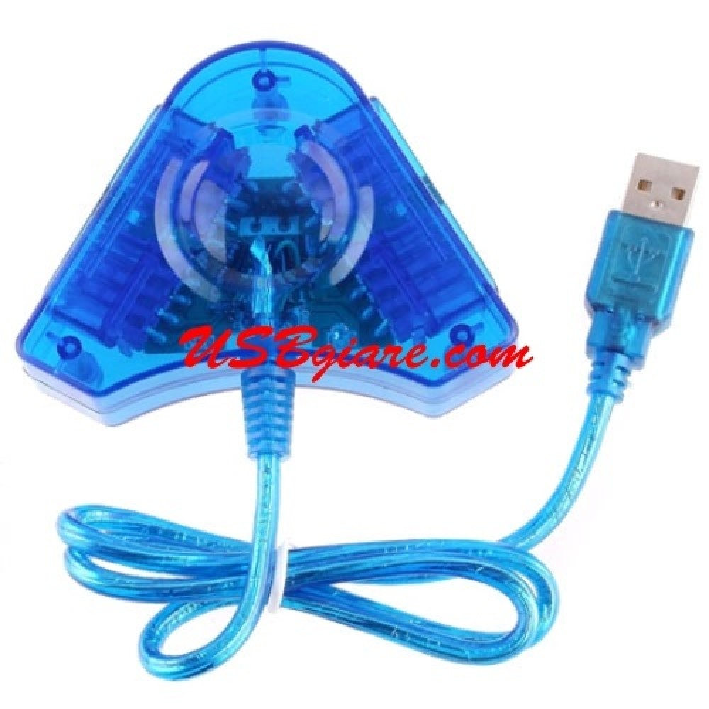 CÁP CHUYỂN TAY CẦM GAME CỔNG PS2 SANG USB 2.0 CHO PC LAPTOP PS2 GAME