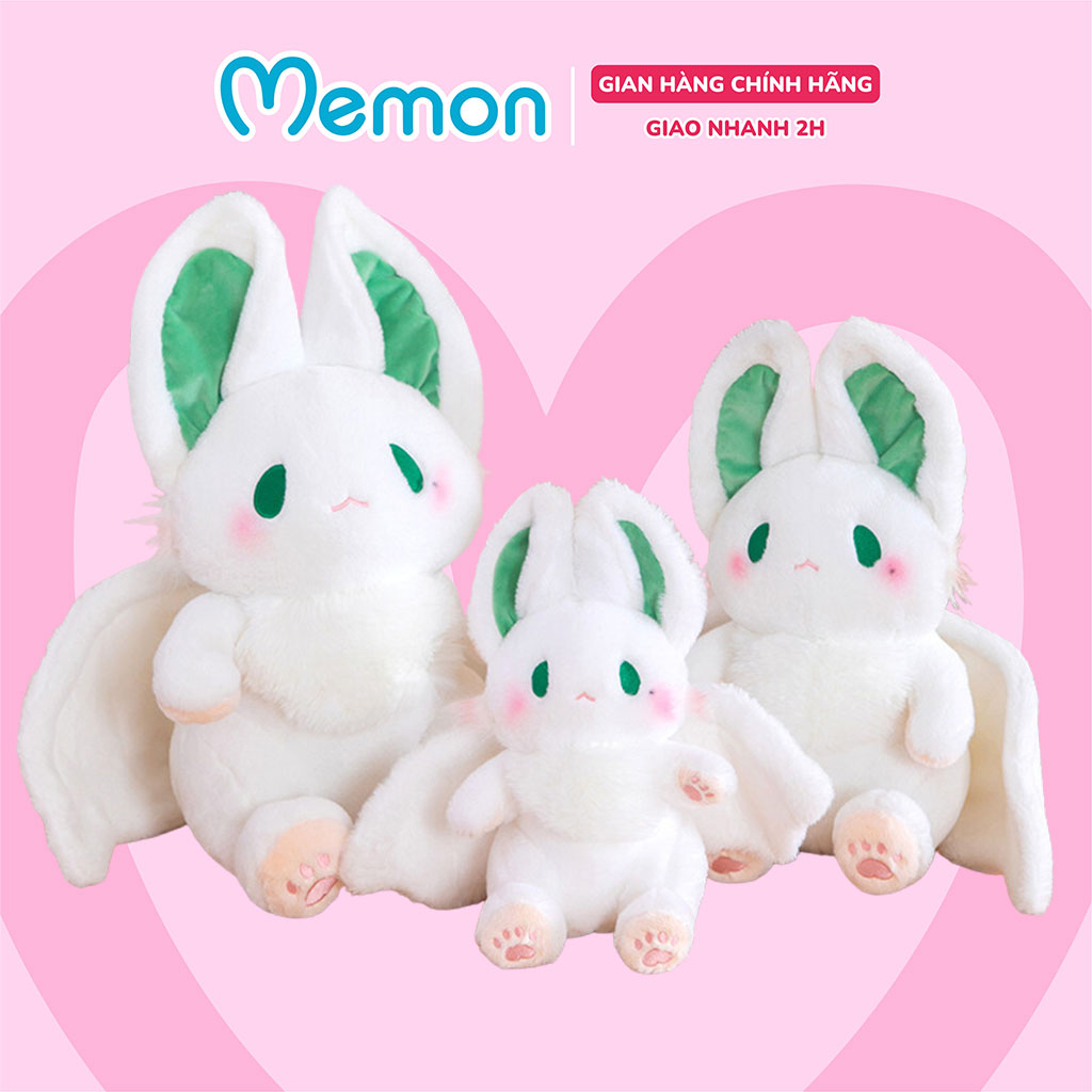 Gấu Bông Thỏ Dơi Trắng Cánh Dài Cao Cấp Memon | Shopee Việt Nam