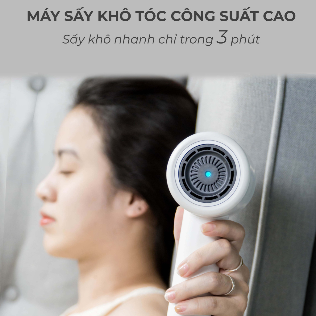 Ảnh Máy Sấy Tóc Ion Âm BUMAS H3, Sấy Tóc Nhanh Chóng, Hỗ Trợ Dưỡng Tóc 3