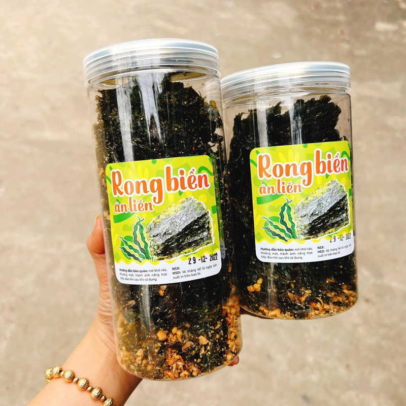 Rong Biển Tỏi Mè Rang loại 1 xuất khẩu lon 150G/200G