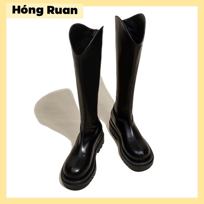 bôt cao cổ nữ đế răng cưa boot da mềm phong cách ullzang hàn quốc mã ...