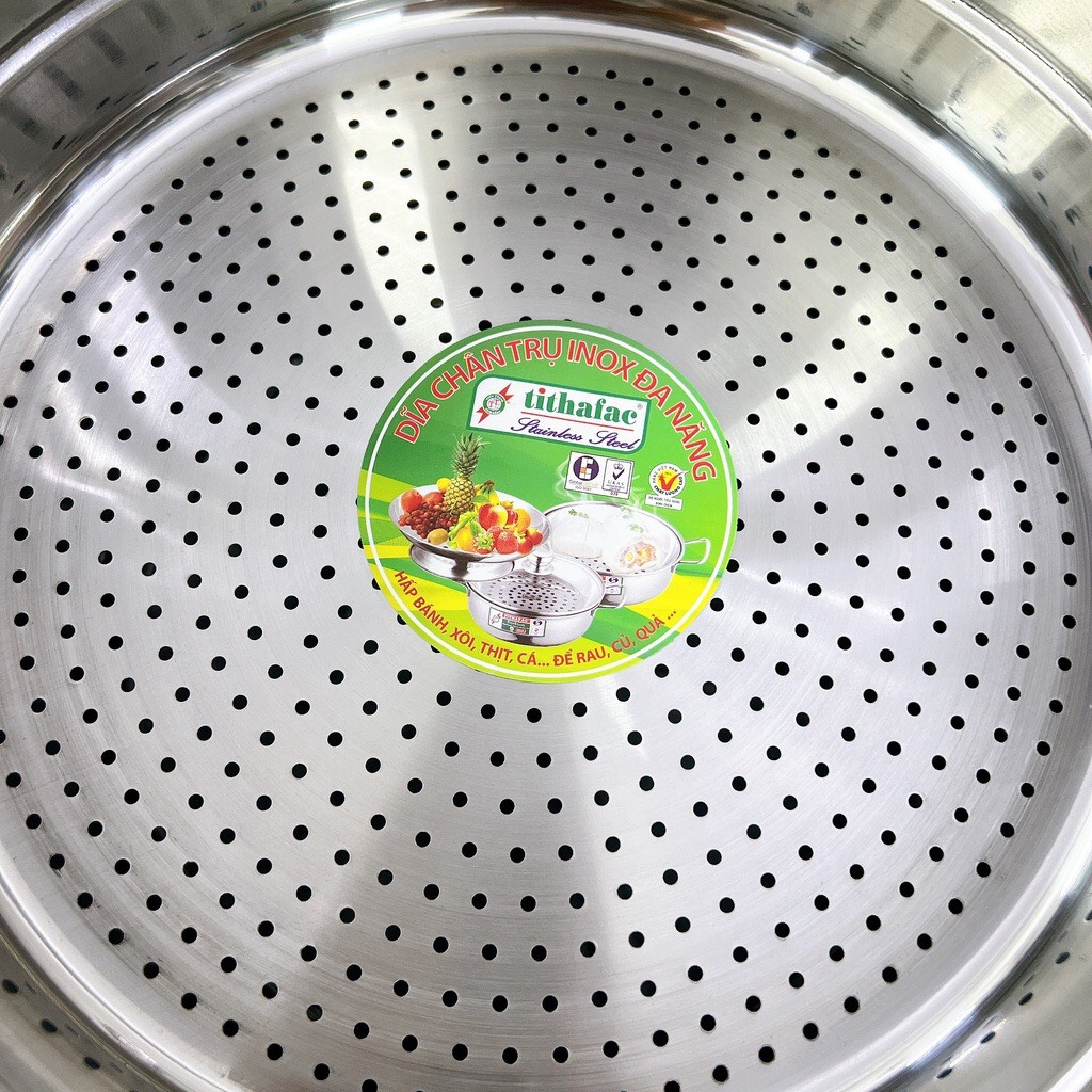 Nồi xửng hấp inox 2 tầng nắp kinh Tiến Thành dày dặn sử dụng được cả bếp ga và bếp từ SIZE 28cm - 30cm