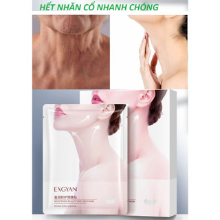 Mặt nạ dưỡng ẩm trắng da Exgyan giúp giảm nhăn vùng cổ chăm sóc da cổ mịn màng hiệu quả