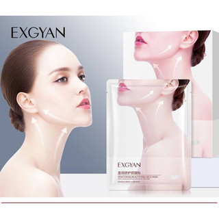 Mặt nạ dưỡng ẩm trắng da Exgyan giúp giảm nhăn vùng cổ chăm sóc da cổ mịn màng hiệu quả
