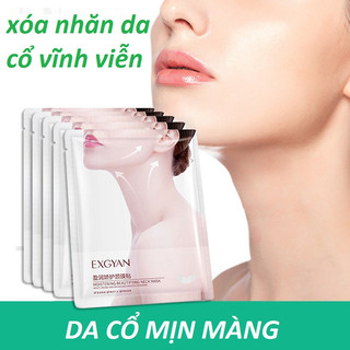 Mặt nạ dưỡng ẩm trắng da Exgyan giúp giảm nhăn vùng cổ chăm sóc da cổ mịn màng hiệu quả