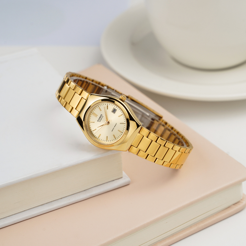 Ảnh Đồng Hồ Casio Nữ LTP-1170N-9ARDF Mặt Tròn Dây Kim Loại Chính Hãng 4