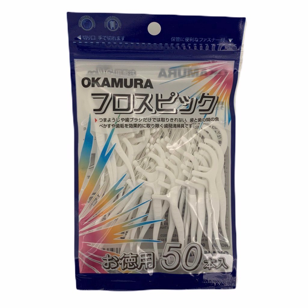 Tăm chỉ nha khoa, tăm chỉ kẽ răng, tăm gum, tăm nhựa Okamura Oralb