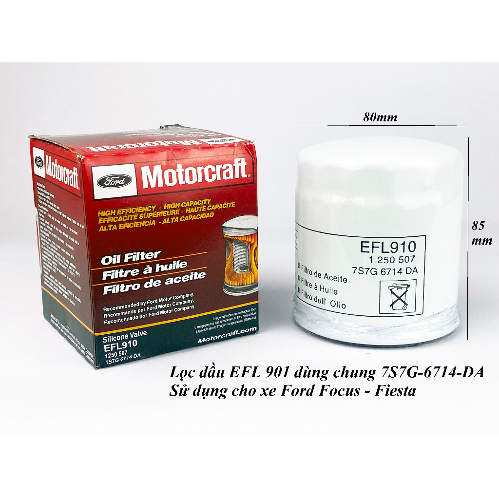 Lọc dầu động cơ ô tô Ford Focus/Fiesta (EFL910) | Shopee Việt Nam