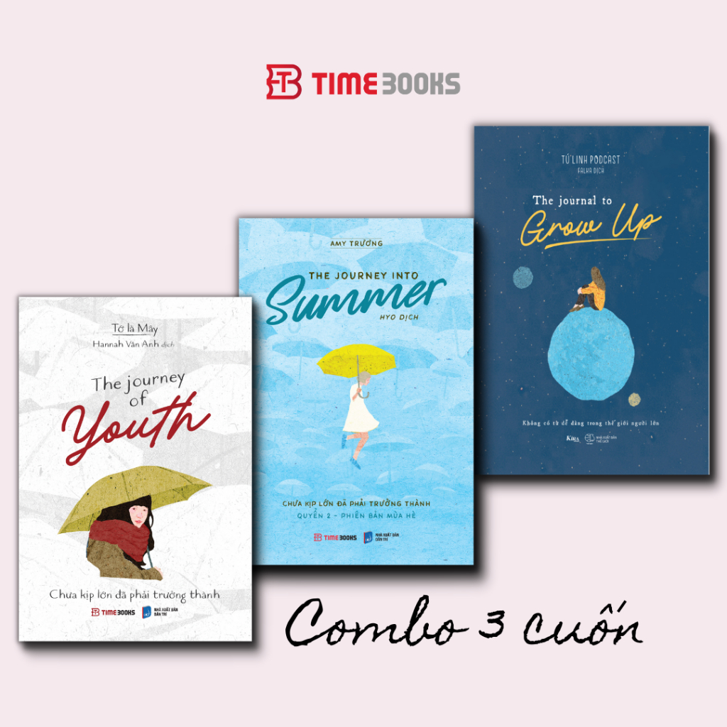 Ảnh Combo 3c Sách Song Ngữ Việt - Anh: The Journey Of Youth + The Journey Into Summer +The Journal To Grow Up 1