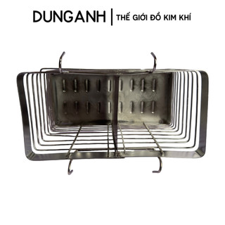 Rọ đũa Inox 304 Kim Khí Dung Anh, hộp đựng đũa inox 2 ngăn