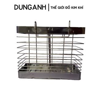 Rọ đũa Inox 304 Kim Khí Dung Anh, hộp đựng đũa inox 2 ngăn