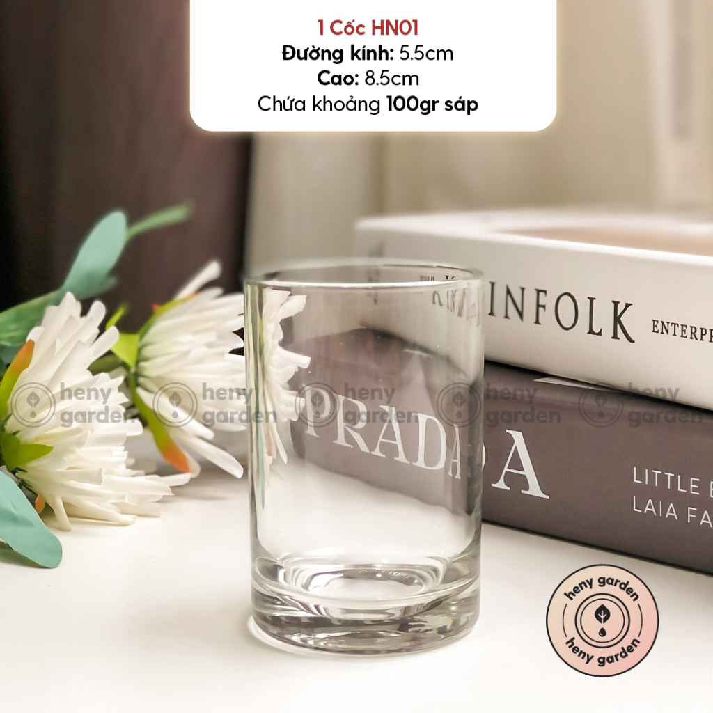 Ảnh Cốc Đựng Nến Làm Nến Thơm Handmade (Nhiều Phân Loại) Heny Garden, Nguyên Liệu Dụng Cụ Làm Nến 3
