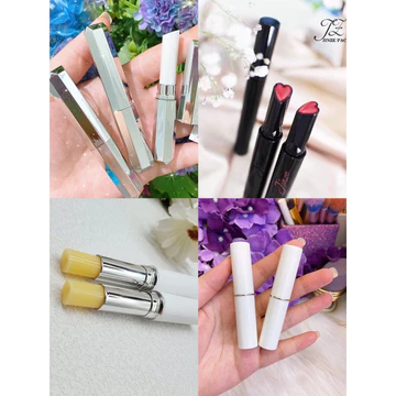 combo 2 Thỏi son đổ trực tiếp kim cương bạc_ Vỏ/thỏi đựng son handmade_ Nguyên liệu Làm Son Thủ Công DIY