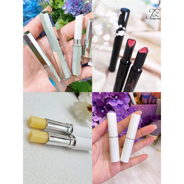combo 2 Thỏi son đổ trực tiếp kim cương bạc_ Vỏ/thỏi đựng son handmade_ Nguyên liệu Làm Son Thủ Công DIY